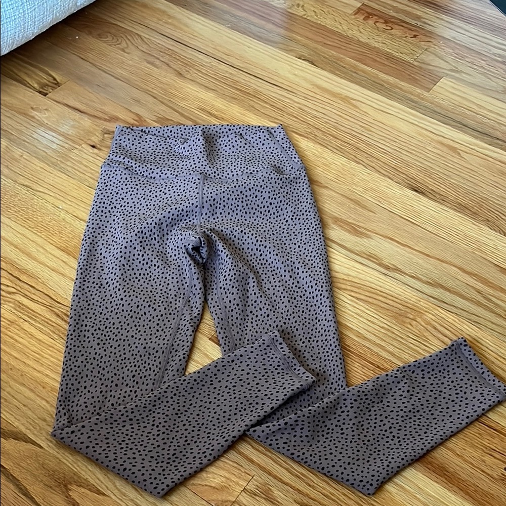 Brown Leggings Full-Length Stretchy Pants